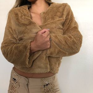 Fur coat Brown